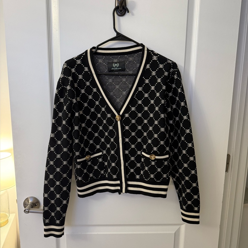 EllandEmm Black and White Sweater logo